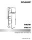 FR240 FR275. Refrigerator-freezer with freezer top. Instructions for Use