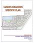 VANDEN MEADOWS SPECIFIC PLAN TABLE OF CONTENTS Page 1.0 INTRODUCTION SUMMARY Schools Foxboro Parkway