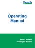 Operating Manual. Model 940/942 Ionising Air Nozzles
