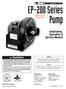 EP-200 Series Pump. Installation, Operation & Service Manual. Quality in Any Language