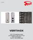 VERTINOX. AISI 316 stainless steel accumulators with one or two heat exchangers, fixed or removable type