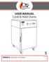 USER MANUAL Cook & Hold Ovens