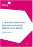 CREATIVE TOWNS AND REGIONS INITIATIVE: REPORT FOR ORHEI