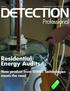 DETECTION. Professional. Residential Energy Audits. New product from SENSIT Technologies meets the need. A publication of SENSIT Technologies