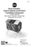 Dual Chamber 2x18.5 Gallons (2x70 liter) Tumbling Composter