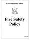 Carrick Primary School. Fire Safety Policy