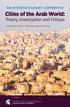 Cities of the Arab World: Theory, Investigation and Critique