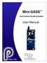Mini-GASS. User Manual. Gas Analysis Sampling System PERMA PURE