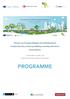 Horizon 2020 European Dialogue and Clustering Action Transforming cities, enhancing wellbeing: innovating with naturebased