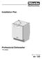 Installation Plan. Professional Dishwasher PG Mat. no.: en - US