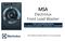 MSA. Electrolux Front Load Washer. MSA Training Presented by Marcone Servicers Association
