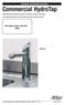 Installation and Operating Instructions. Commercial HydroTap. Filtered boiling and chilled drinking water for Commercial kitchens and tea rooms.