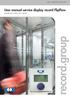 record.group User manual service display record FlipFlow automatic door systems this is record! record your global partner for entrance solutions