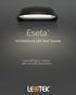Eseta. Architectural LED Wall Sconce. Area lighting for outdoor wall-mounted applications.