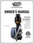 OWNER S MANUAL. Dust Cobra Dust Collector
