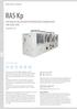 RAS Kp AIR COOLED CHILLERS WITH RECIPROCATING COMPRESSORS AND AXIAL FANS REFRIGERANT R290 LIQUID CHILLERS - AIR COOLED AIR