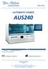 AUTOMATIC STAINER AUS240. Date of issue 16/10/2018 Rev. 02