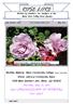 ROSE LORE. Written by members, for members of the Mesa East Valley Rose Society. Judy Sweador, editor