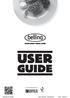 USER GUIDE. A commitment to: Belling DF Range Part Number: Date: 28/03/17