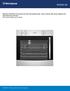 Stainless steel 60cm fan forced oven with side opening door, rotary controls, 80L gross capacity and 120 minute auto off timer