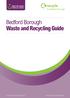Bedford Borough. Waste and Recycling Guide