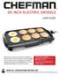 20 INCH ELECTRIC GRIDDLE