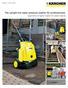 The upright hot water pressure washer for professionals.