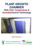 PLANT GROWTH CHAMBER With CO2, Temperature & HumidityControl Technology
