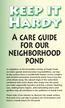 keep it Hardy A care guide for our neighborhood pond
