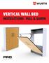 VERTICAL WALL BED INSTRUCTIONS - FULL & QUEEN