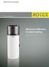 ROTEX HPDU monobloc Maximum efficiency in water heating