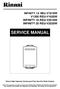 SERVICE MANUAL. Rinnai High Capacity Continuous Flow Gas Hot Water System