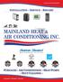 MAINLAND HEAT & AIR CONDITIONING INC.