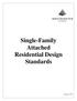 Single-Family Attached Residential Design Standards