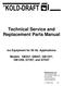 Technical Service and Replacement Parts Manual