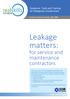 4: Leakage matters: for service and maintenance contractors