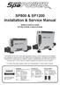SP800 & SP1200 Installation & Service Manual