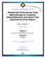 Residential Performance Code Methodology for Crediting Dehumidification and Smart Vent Applications Final Report
