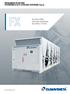 Air source chillers with screw compressors, from 289 to 1710 kw