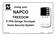 Using your NAPCO FREEDOM. F-TPG Garage Touchpad Home Security System NAPCO 2005 PATENTED OI309 10/05 1