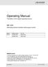 Translation of the original operating manual. Alternating climate chambers with program control