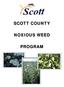 SCOTT COUNTY NOXIOUS WEED PROGRAM