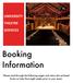 Booking Information UNIVERSITY THEATRE SERVICES