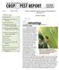 The last crop and pest report for this year will be published on September 10 th. Inside this Issue... Thanks for reading! No. 16 August 27, 2015