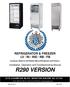 REFRIGERATOR & FREEZER LV / RI / RID / RB / FB. (Lumavue, Reach-In and Bottom Mount Refrigerator and Freezer )