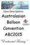 Class Descriptions. Australasian. Convention ABC2015 5XÇv{tÇàxw YtÇàtáç5