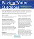 Saving Water Outdoors