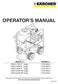 OPERATOR S MANUAL. MODEL # ORDER # HDS 2.7/25 P Cage HDS 2.6/30 P Cage HDS 3.5/30 P Cage HDS 3.