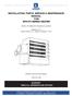 INSTALLATION, PARTS, SERVICE & MAINTENANCE MANUAL FOR EPH-FH SERIES HEATER