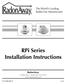 RPi Series Fan Installation & Operating Instructions Please Read and Save These Instructions.